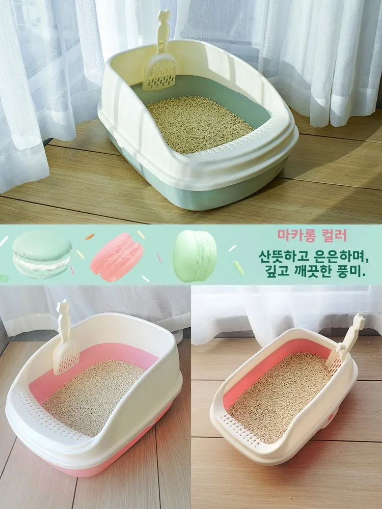 대형 고양이 화장실, 방수 기능,  고양이 화장실, 냄새 제어, 고양이 모래 트레이, 고양이 용품, 종합 애완동물/고양이 화장실 액세서리