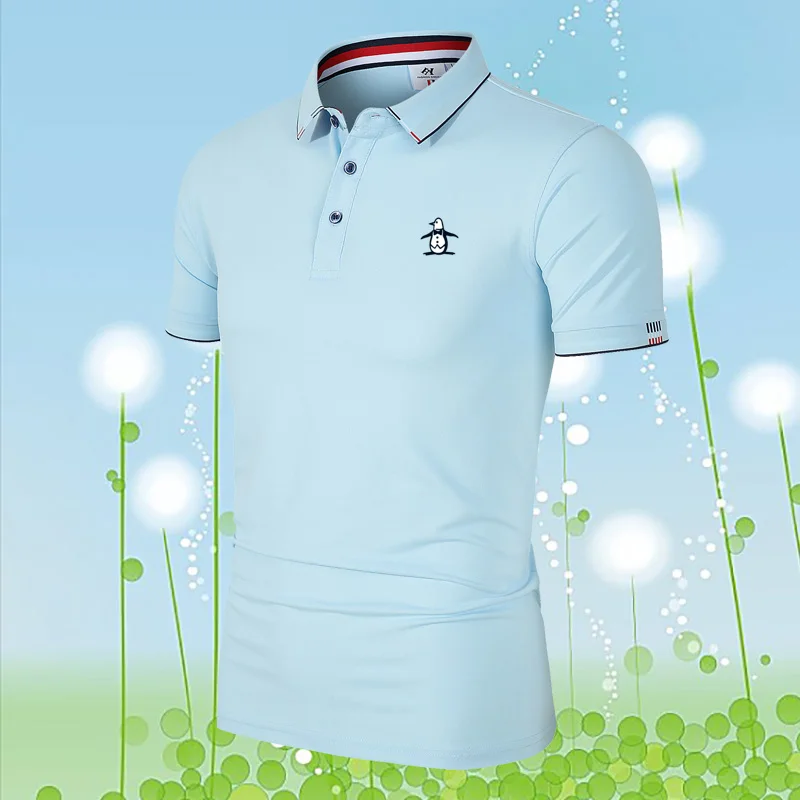 Polo shirt Munsing wear Men's Summer Polo Fashion Sports Leisure Men's Golf Clothing Polo