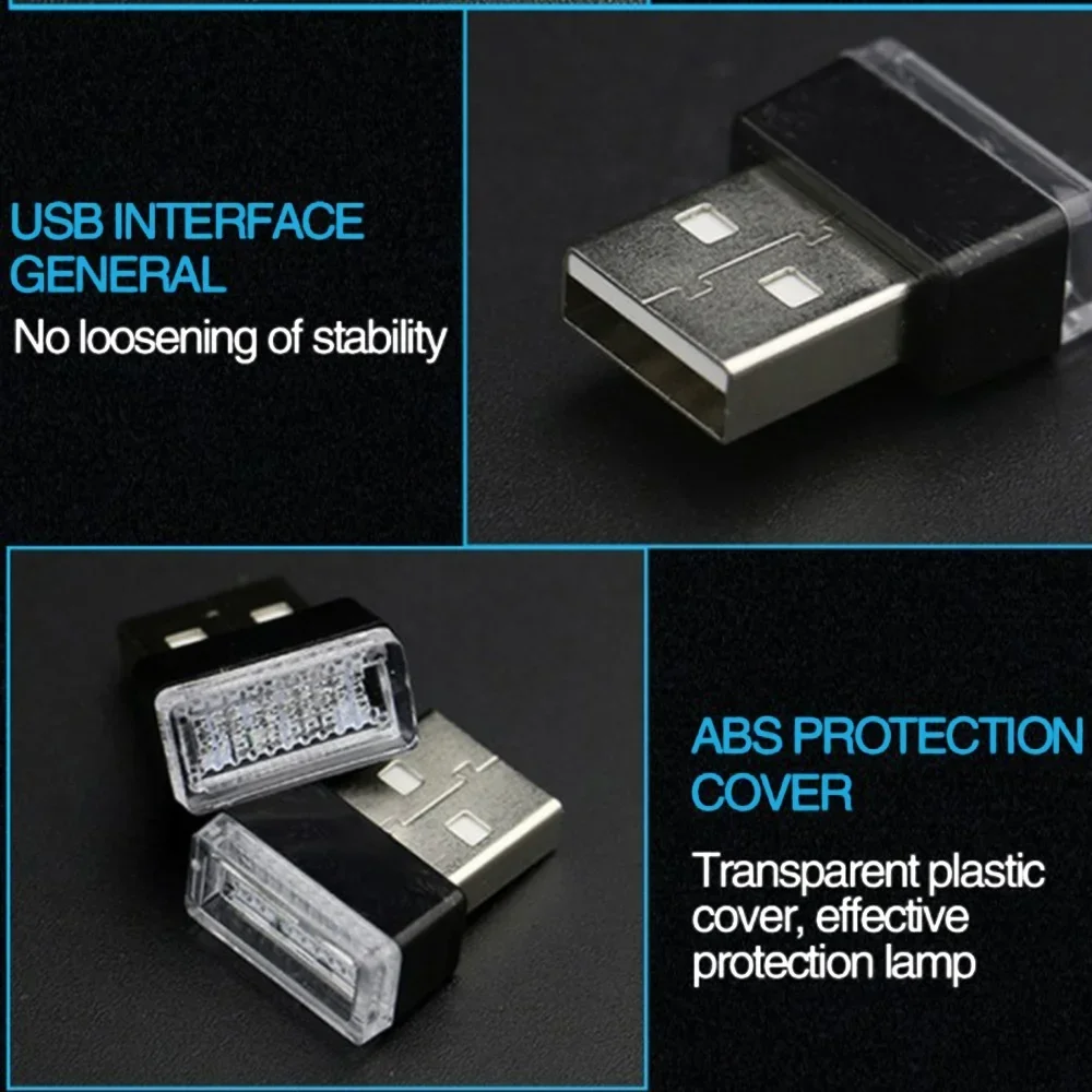 Mini USB LED Car Light - Auto Interior USB Atmosphere Light, Plug and Play Decor Lamp, Emergency Lighting, Stonego USB Lamp 4