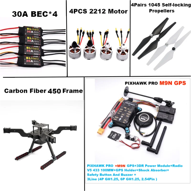 RctoSky-PIXHAWK-PRO-M9N-Open-source-new-smart-drone-FLY-450-PRO-MMpix ...