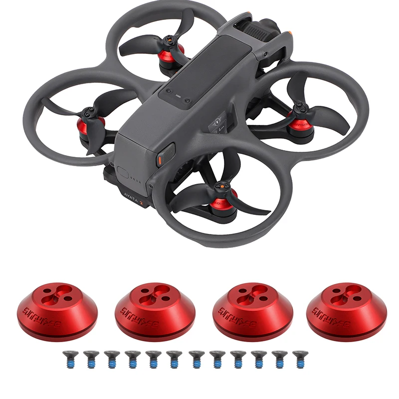 

4 шт. Защитная крышка для защиты двигателя Пылезащитная водонепроницаемая крышка CNC алюминиевый сплав с винтами для DJI Avata 2 Аксессуары для дрона