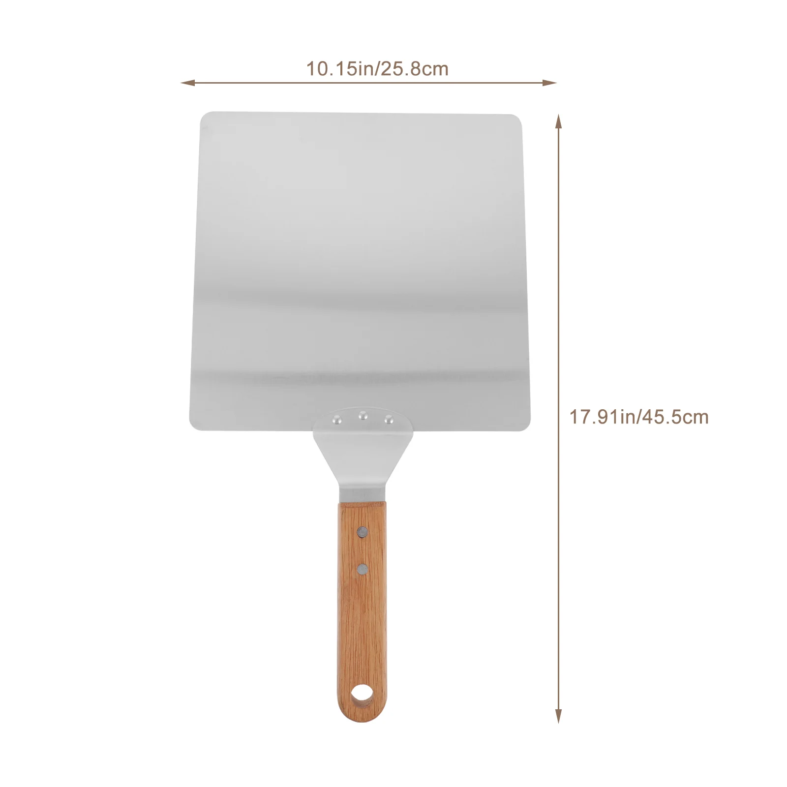 Stainless Steel Pizza Shovel Wooden Handle Lightweight Baking Tool Pizza Transfer Peel Kitchen Supply Oven Lifter Restaurant pizza peel