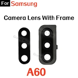 High - Quality Rear Camera Glass Lens with Frame and Adhesive Replacement (A60 Frame)