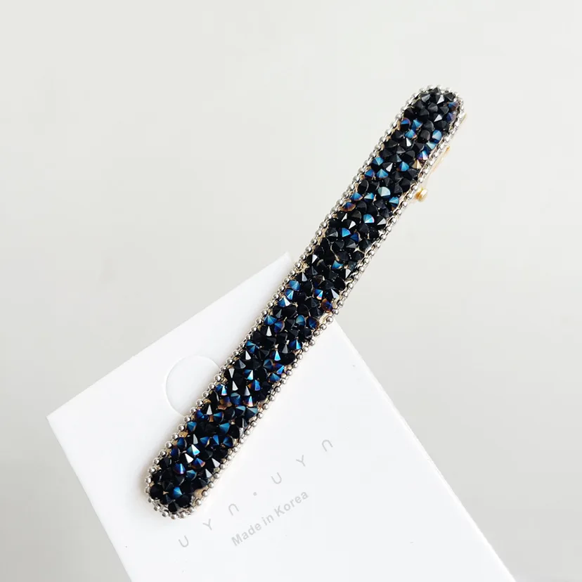 Einfache glänzende lange Strass Haarnadeln Frauen Mädchen Geschenk Haarspangen Pin Haarspangen Zubehör Haarspange Kopfschmuck Kopfbedeckung Ornament – Detail 5
