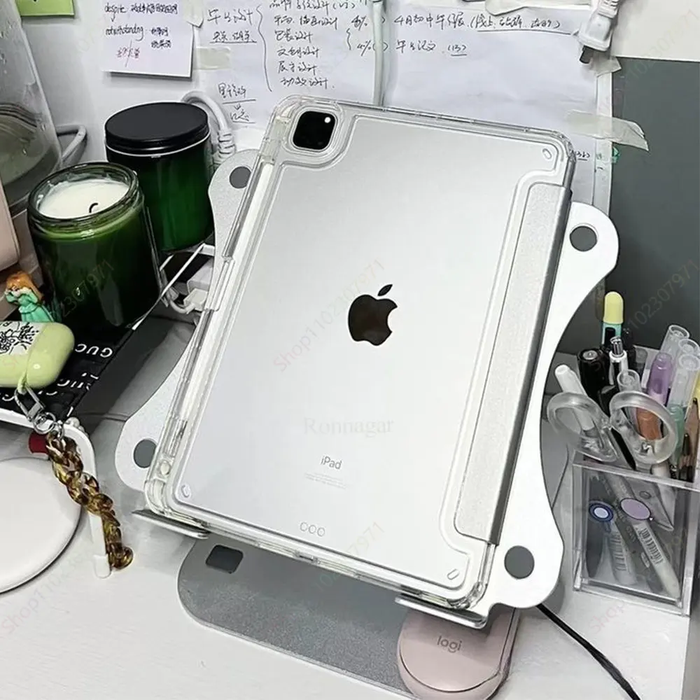 

With Pencil Holder Case for iPad 9.7 2017 2018 Case for iPad 8th 9th 10th Gen Case 10.2 iPad Pro11 Air5 4 10 9 Mini 6 Case Cover