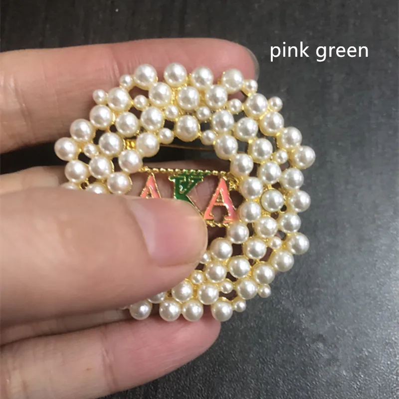 Sigma Gamma Rho Sorority Brooch - 1922 SGR Pearl And Crystal Rhinestone Pin For Sorority Sisters