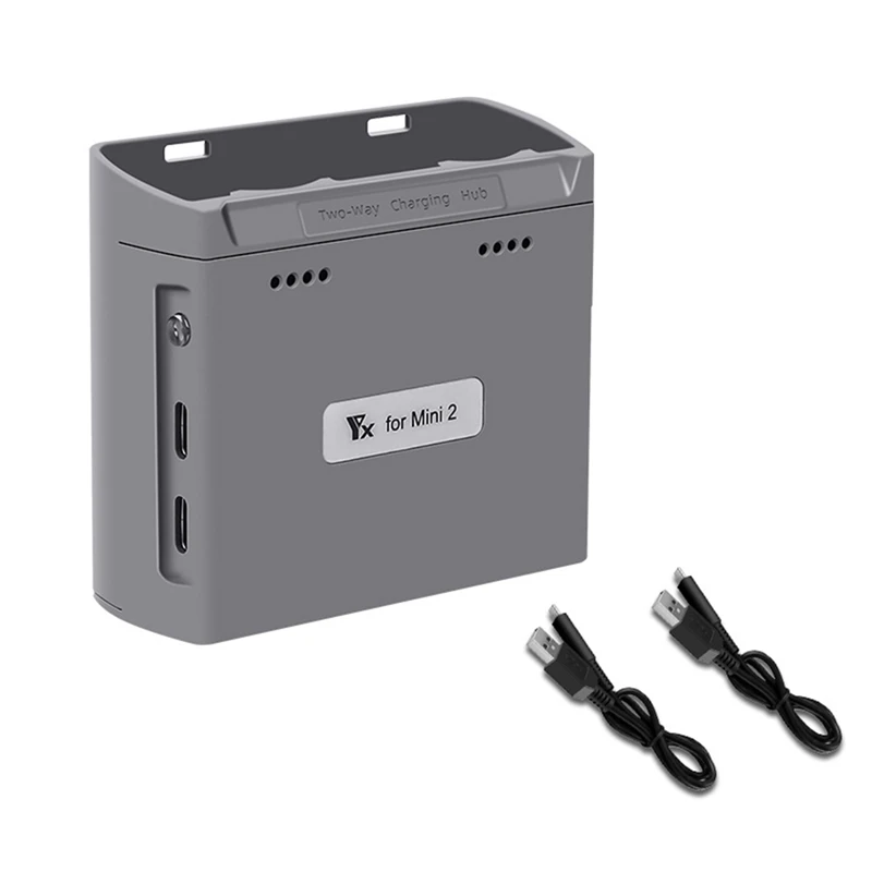 Battery Charger Two Way Hub USB Batteries Charging for DJI Mini 2/Mini SE Drone 