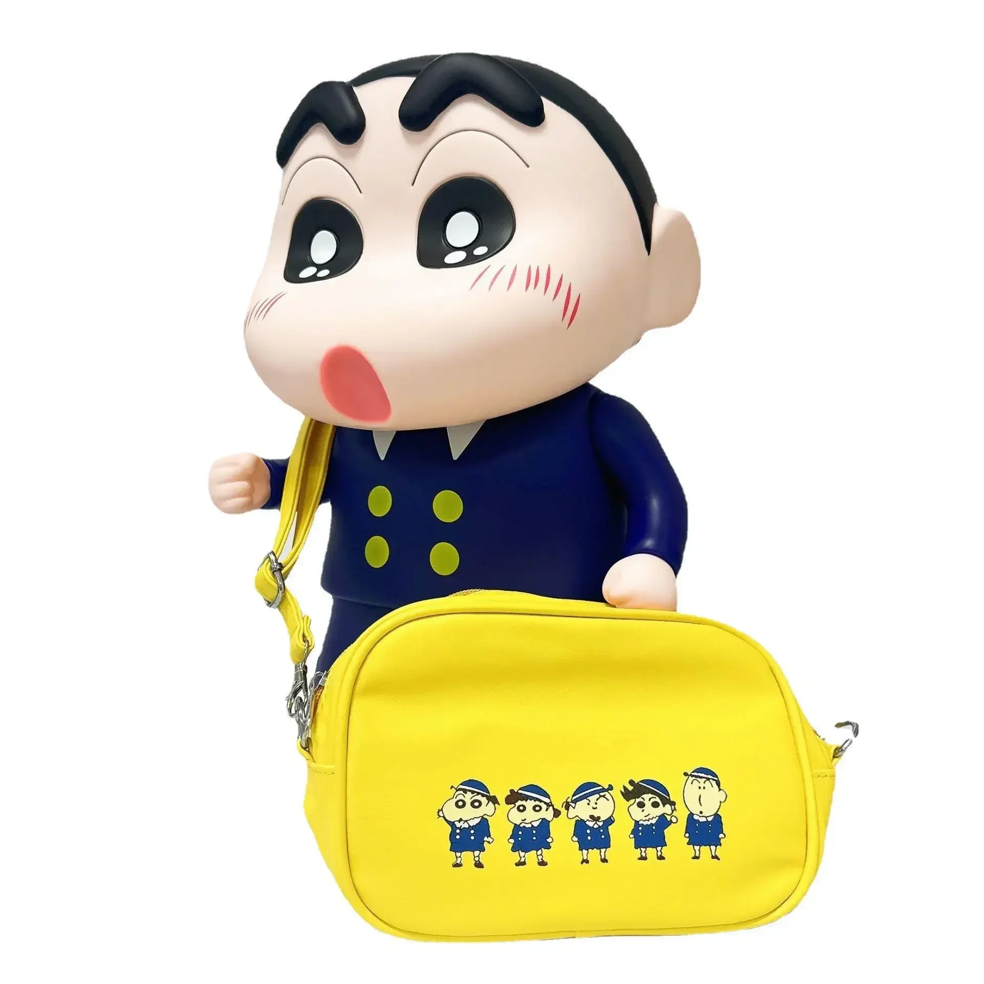 thumbnail image 1 of Figuras de crayón grandes de Shin-chan, serie periférica, modelo de coche, adorno de colección de muñecas, decoración de anime, regalos de cumpleaños y Navidad limitados, 1 of 5