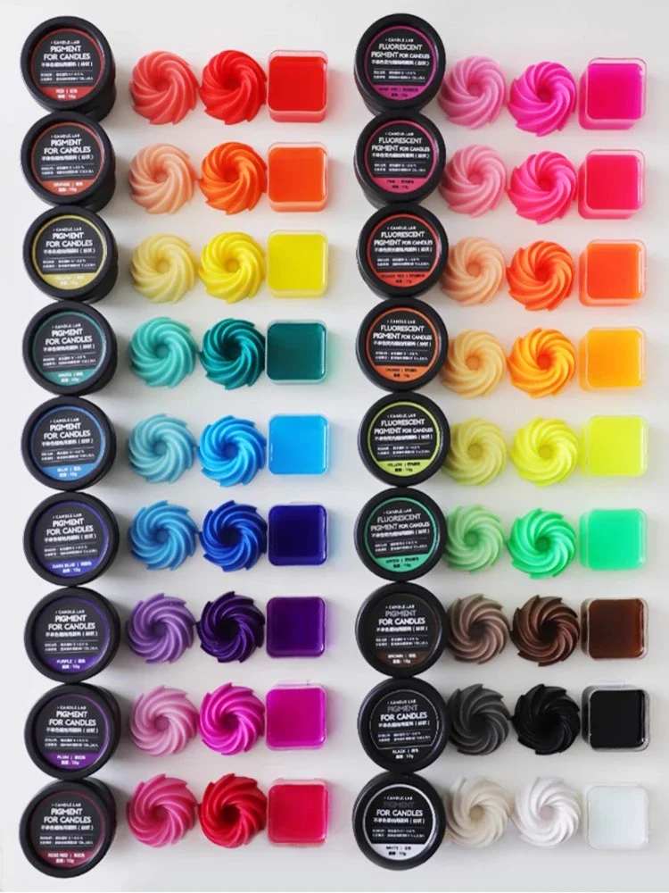 10G/ Box of Scented Candle Solid Filiform Fluorescent Dye DIY Handwork Making Creative Modeling Candle/wax Sheet Dyeing Pigment