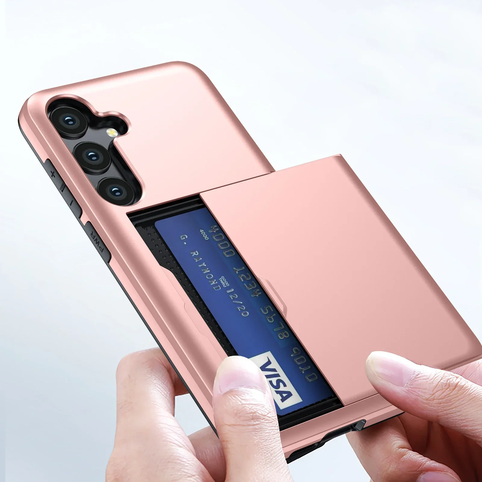 Premium Wallet Cover Phone Case with Card Holder and Protective Sleeve