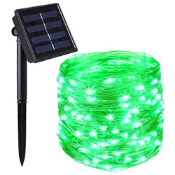 Solar - Powered Waterproof Fairy String Lights with 8 Lighting Modes - 22M 200LED (Green)