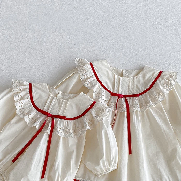 ملابس أطفال جديدة لخريف 2025 فستان حفلات للفتيات من عمر 2 إلى 7 سنوات رومبير للفتيات الصغيرات بأكمام طويلة فساتين أميرات للأطفال