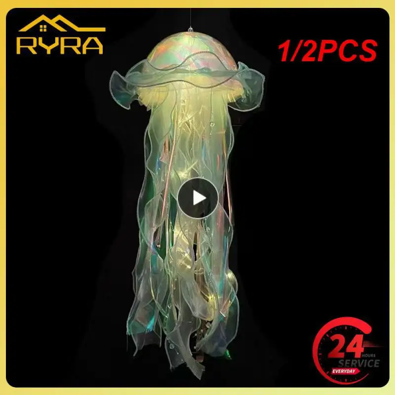 

1/2 шт. лампа из медузы, портативная Цветочная лампа, декоративная лампа для декора комнаты для девочек, ночник для спальни, украшение для дома