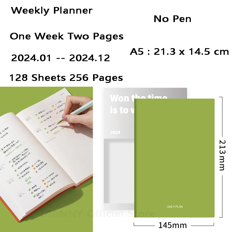 https://ae01.alicdn.com/kf/S74e9517e50bf439f91c74f8c7fc2d8724/Weekly-Planner-2024-Agenda-Diary-Organizer-Notebook-and-Journal-Calendar-Notepad-A5-Sketchbook-Monthly-Office-School.jpg