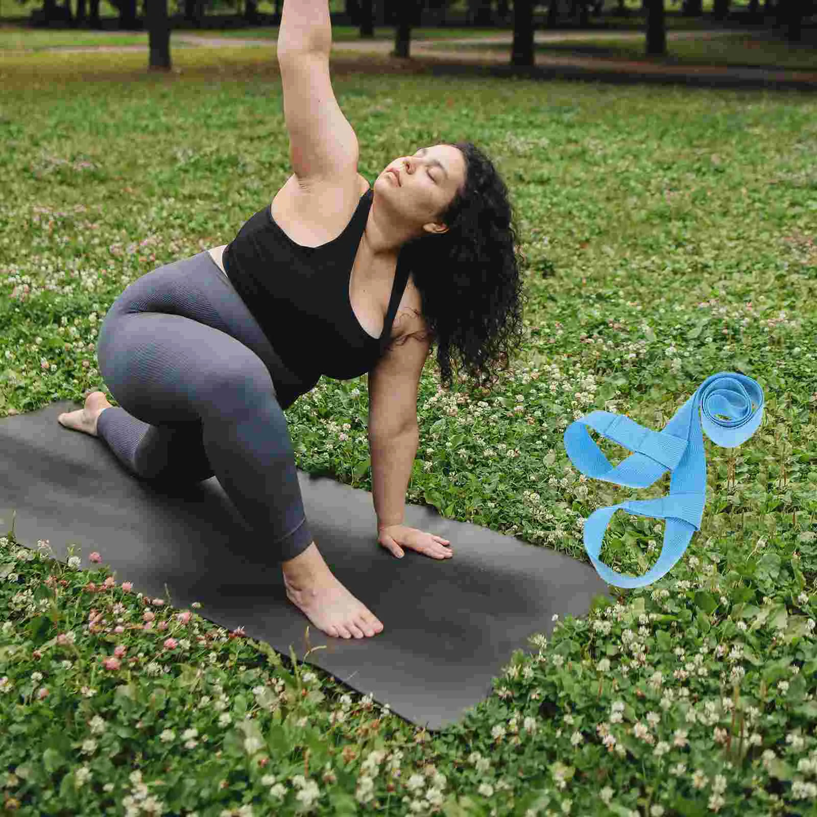 2 Pcs Purple Yoga Mat Straps Durable Carrying Sling Adjustable Holder Supplies Yoga Cushion Belt Fitness Training Strap