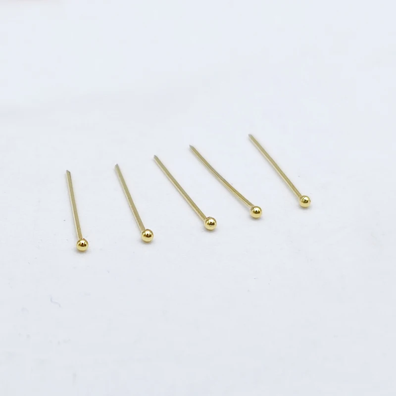 12pcs/pack 925 Sterling Silver 1mm Ball Nose Piercing Studs Pins nose piercings