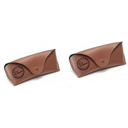 Leather Soft Eyeglass Case - Stylish Protective Bag (2PCS)