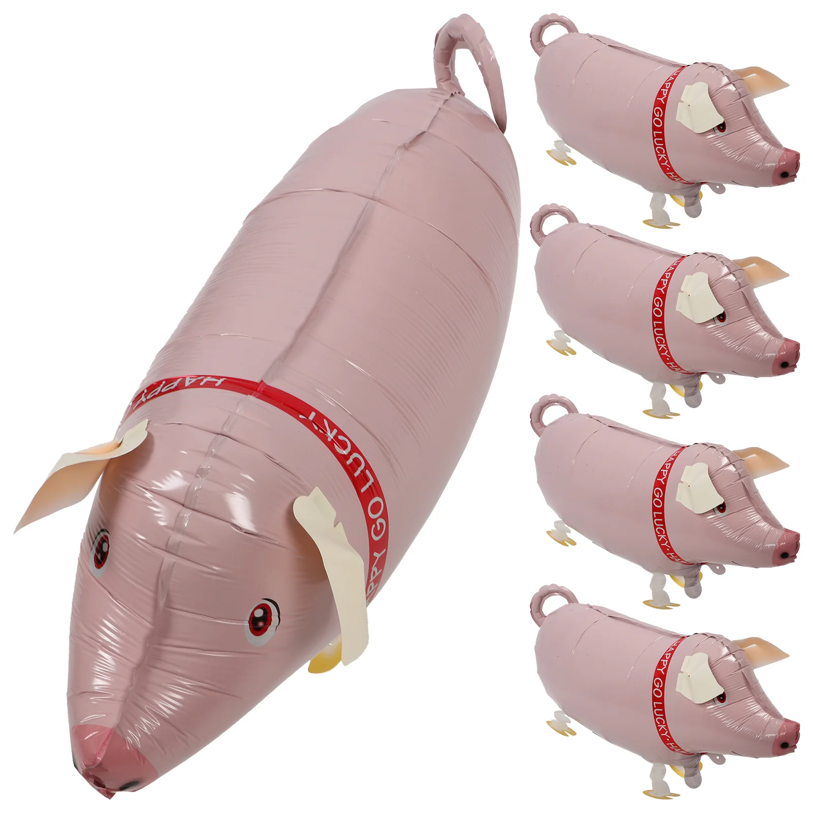 

5Pcs Adorable Inflatable Pig Novelty Inflatable Balloon Toys Lovely Pig Shape