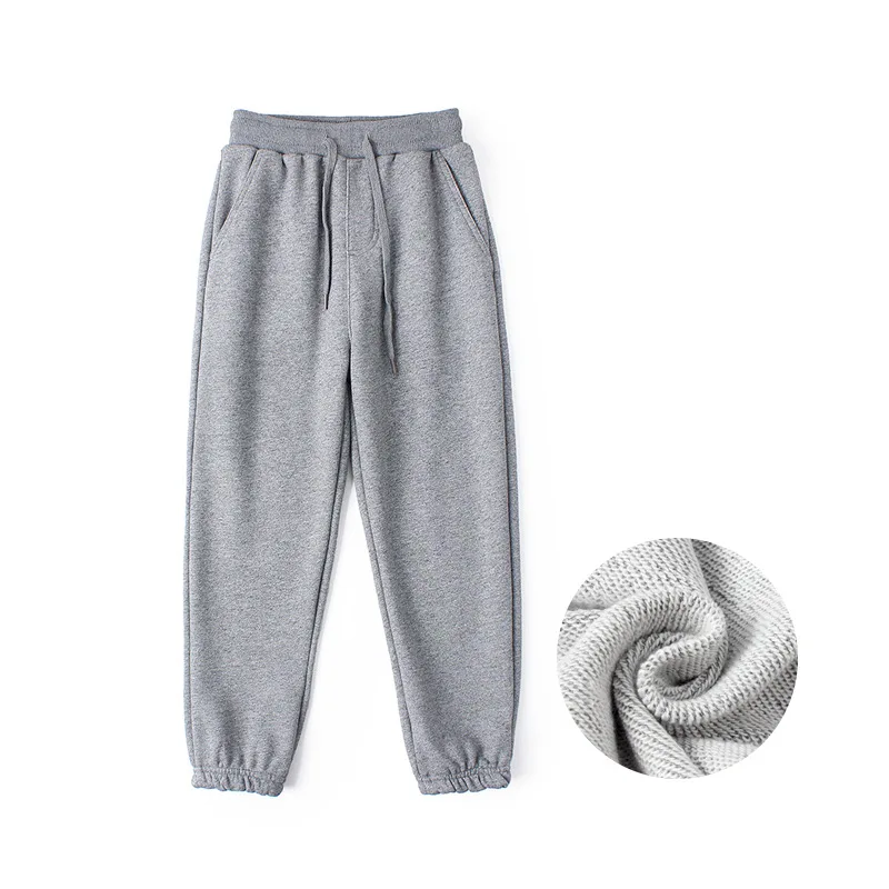 Autumn Children Boys Sweatpants Casual Teenage Pure Color Long Trousers Spring Teenage Thicken Jogger Pant White Pants 4-13Years