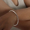 Simple Round Women's Stainless Steel Bracelet Rose Gold Color Silver 5 Sizes High Quality Gold-plated Bangle Jewelry Wholesale 4