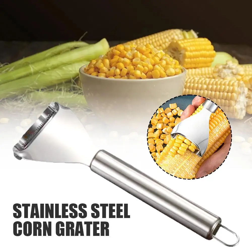 Stainless Steel Corn Stripper Fast Corn Peeler Handle Convenient Stripper Thresher Cutter Kitchen Gadgets