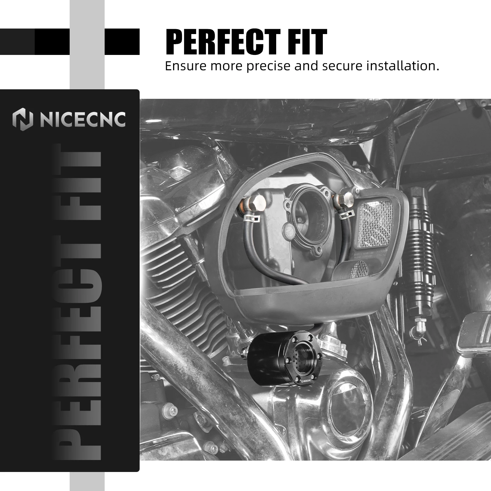 Für Harley Softail Touring Street Glide / Special Road Glide CVO Road King / Special Electra Glide Fat Bob Externes Entlüftungsset – Detail 11