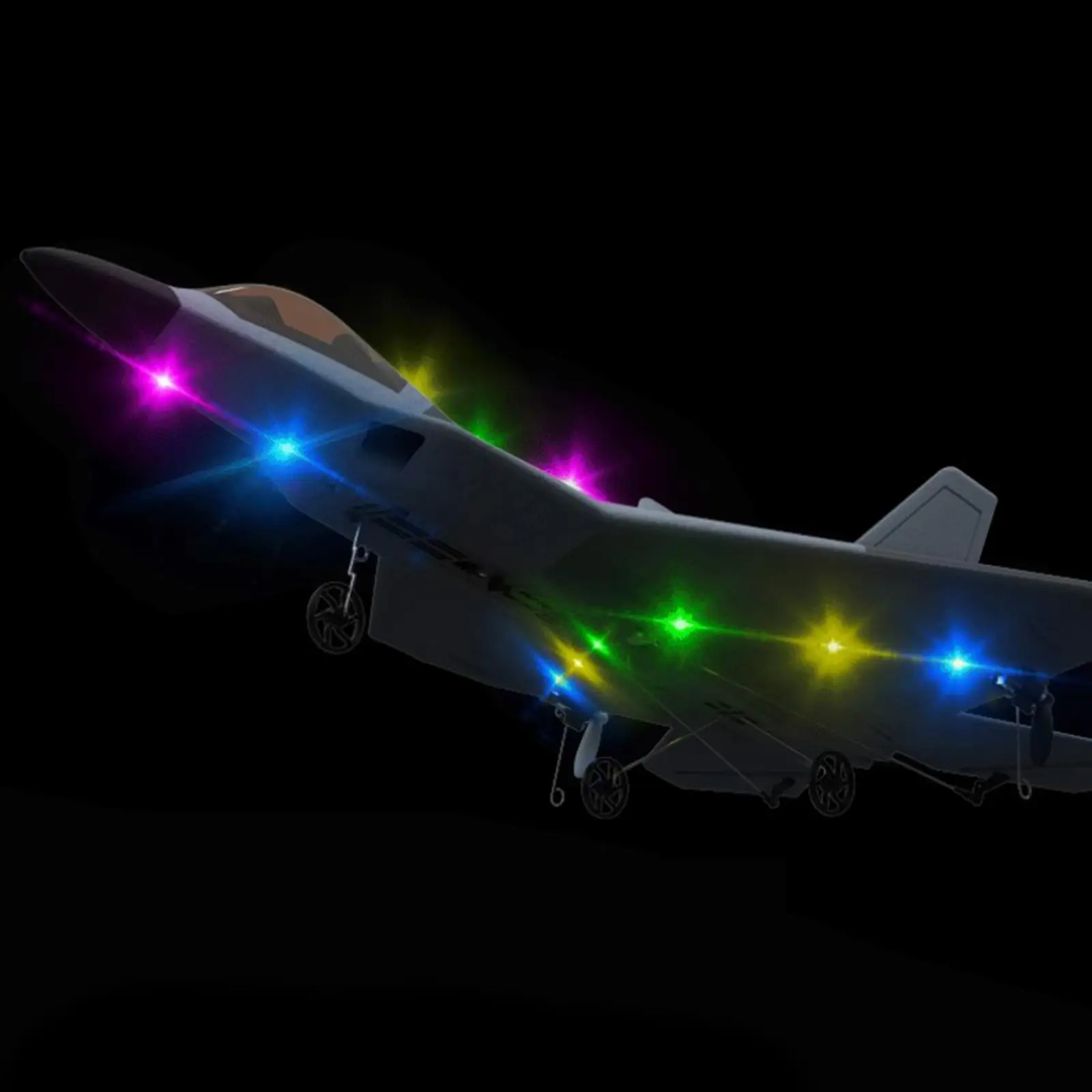Remote Control Airplane with LED Searchlight 4CH EPP Foam F22 Fighter