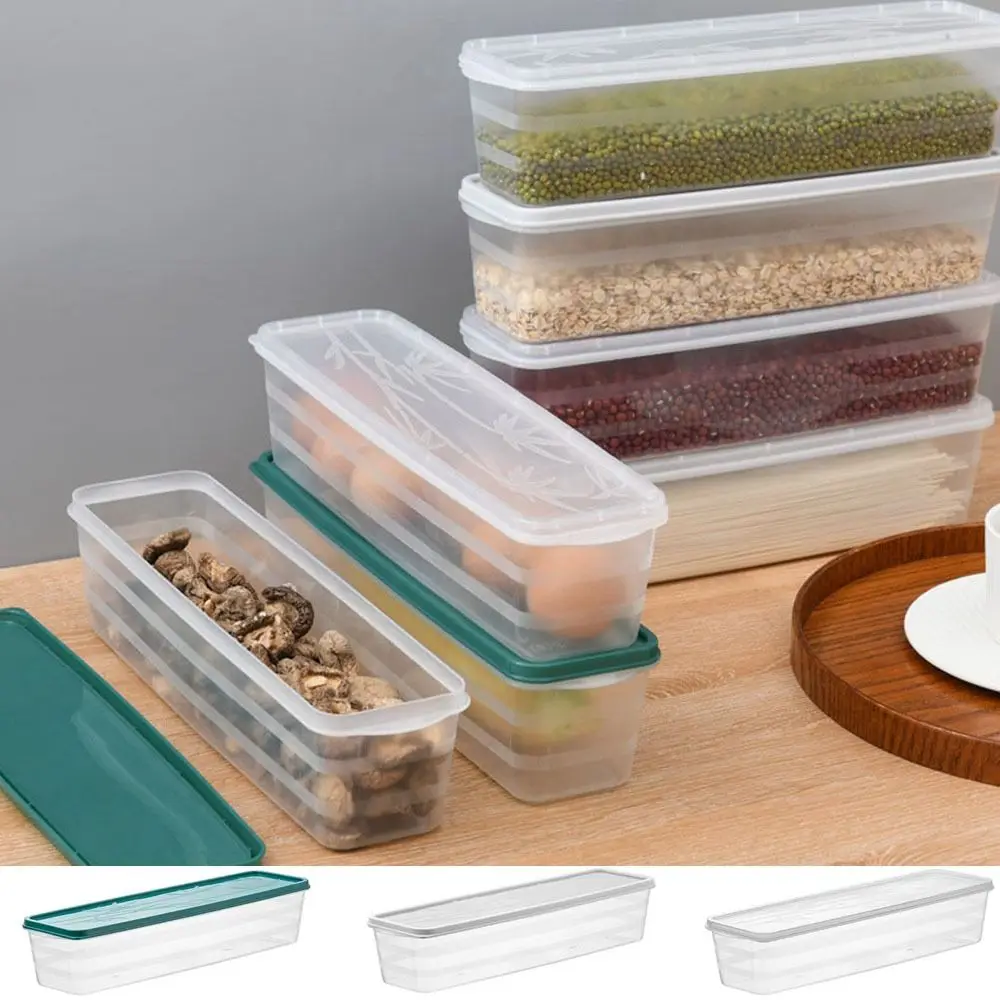 Plastic Container Large Capacity Airtight Rectangular Pasta Box Noodles Container Kitchen Food Storage Jar Fresh-keeping Case 2