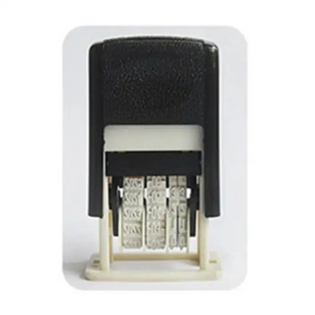 DIY Handle Account Date Stamps Stamping Automatic Ink Return Mini Self