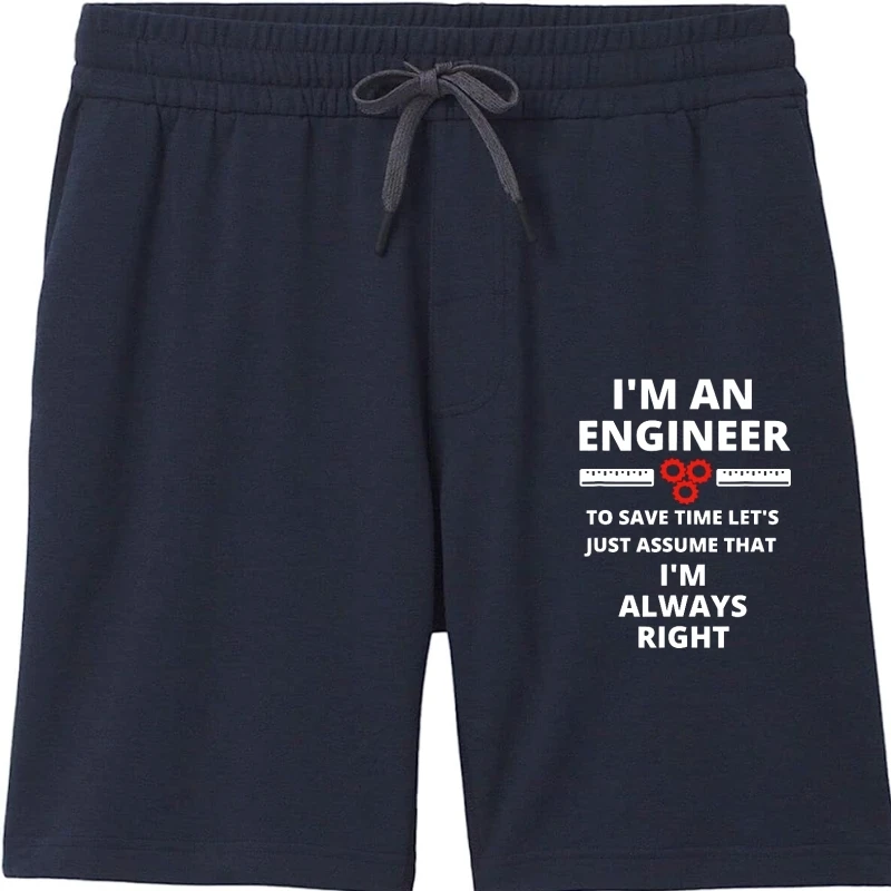 

Я инженер, Забавный саркастический инженерный подарок, хлопковые мужские шорты на день рождения, классический дизайн