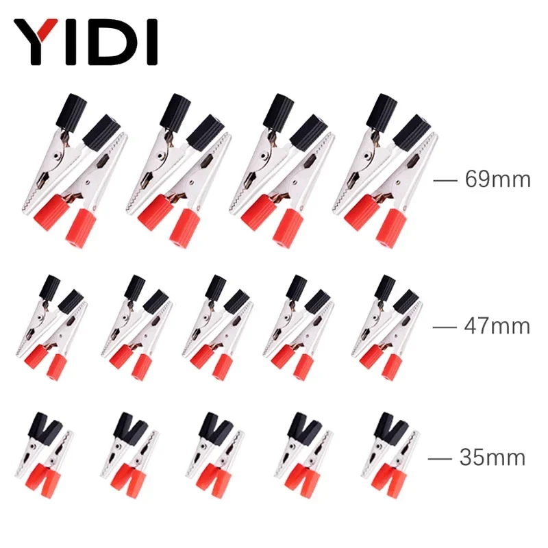 Grelua 6 Pz Clip a Coccodrillo per Batteria per Auto Lunghe 96