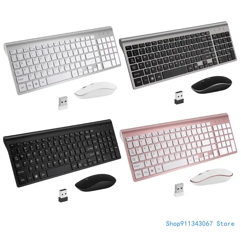 

2.4Ghz Wireless Keyboards and Mouse Set Keyboards Mouse Combos Set for Notebook Laptops Desktop PC Computer Drop shipping