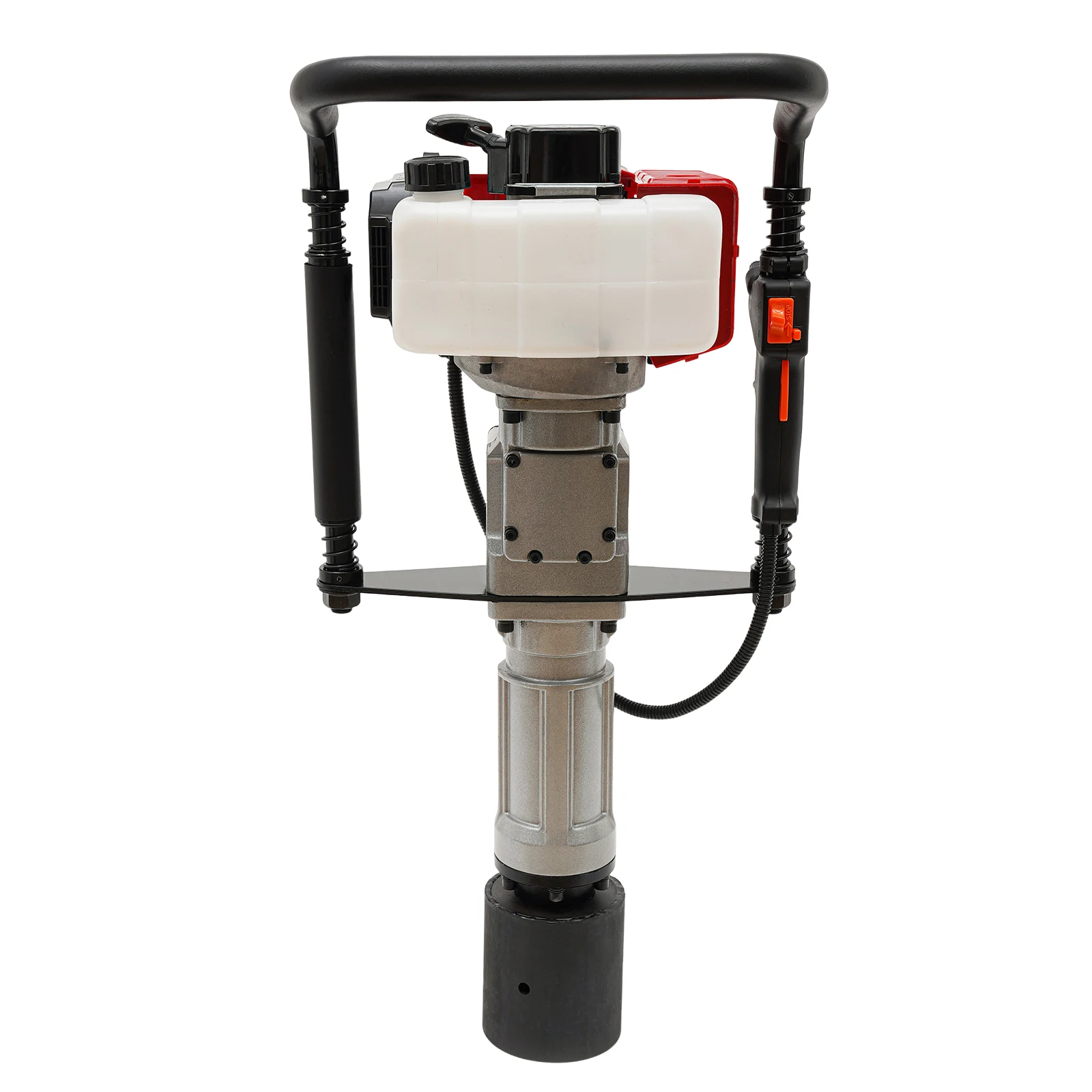 1,900W 52CC Two-stroke Engine Pile Driver With 2/3 Post Driving Head Gasoline Powered Piling Machine 4