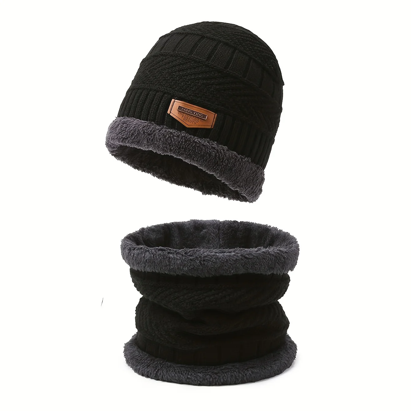 Winter Herren Strick mütze Herbst/Winter Damen neue Baumwoll mütze mit Samt Woll mütze Herren Kalt mütze für Wärme – Detail 6