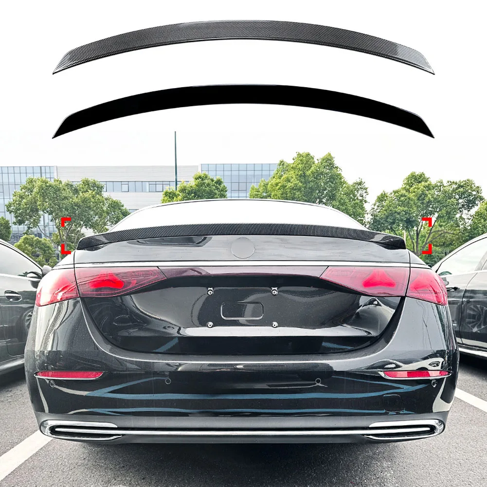 

Для Mercedes Benz E-Class W214 2024 + E260 E300 E53 E63 AMG Задняя Крышка багажника спойлер крыло задняя дверь сплиттер губа ABS