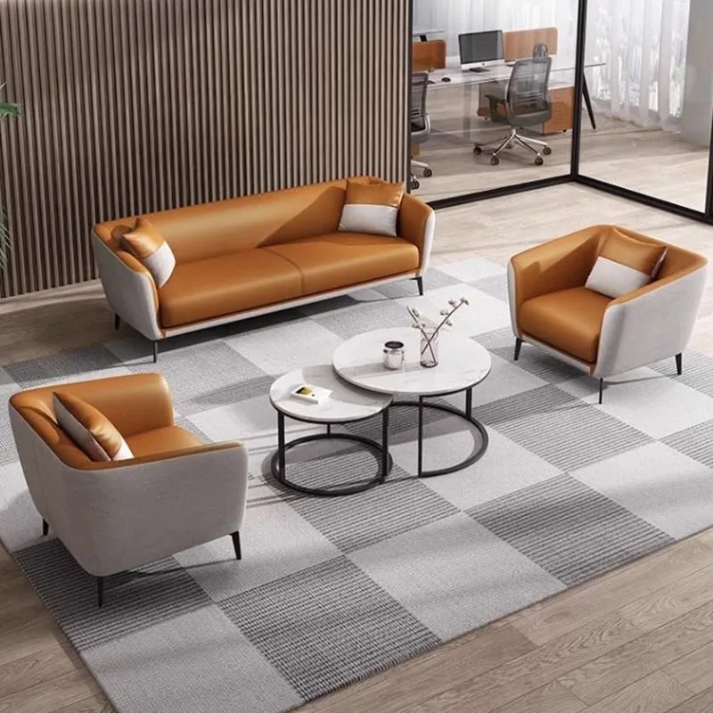 Recliner Office Sofas Sectional Lazy Leather Nordic Modular European Accent Office Sofas Sleeper Bureau Meuble Furniture
