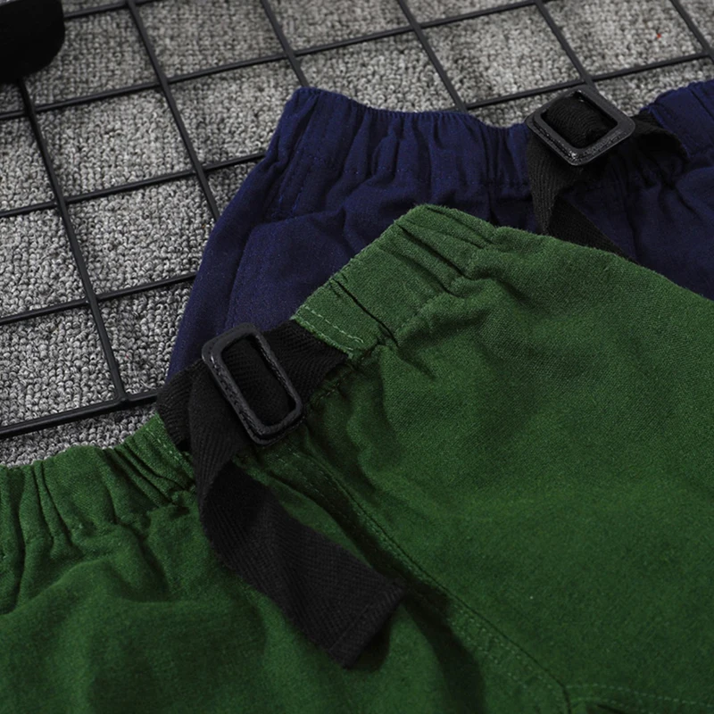 New Summer Baby Boy Shorts Fashion Teenage School Boys Sports Pants Toddler Kids Elastic Waist Solid Red Short Children Clothes