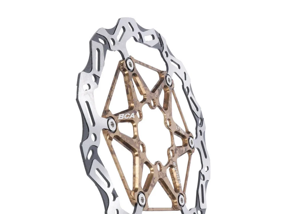 【未使用に近い】BCA #y0d4 180mm DISC BRAKE Bicyle Bike Brake Disc YOD4 6-hole Center Lock 160mm 180mm