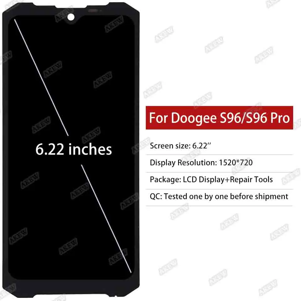 Pantalla Completa Con Marco Para Doogee S96 Pro - Naranja - Repuestos