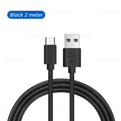 Fast Charging Micro USB Cable for Game Controllers and Android Devices (Black 2M)