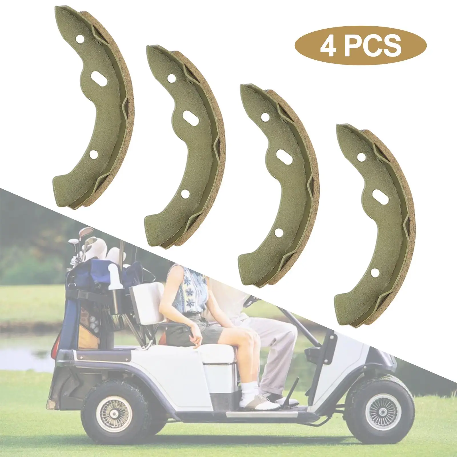 

Electric Golf Cart Brake Shoes 4Pcs Brake Hardware Gas Electric Durable Assembly Components Parts for Ezgo 27943G01 70794-G01