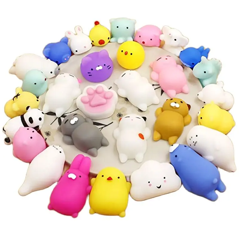 6 Pièces, Jouets Spongieux En Peluche De Noël, Boule À Presser