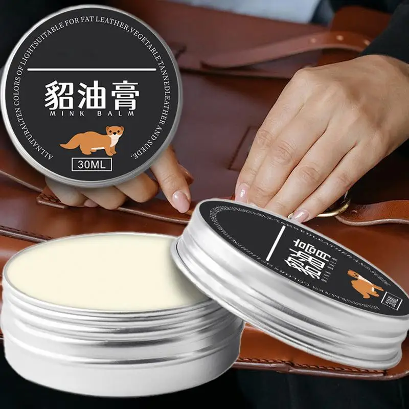 Mink Oil Cream For Leather Shoes Bags Leather Care Cream for Couches Car Seats for Couches Furniture Shoes