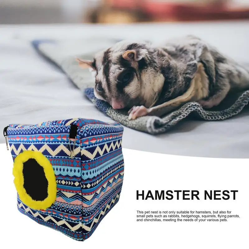 

Squirrel Hammock For Cage Winter Cube Guinea Hammock Multifunctional Sleeping Bed For Rabbits Hedgehogs Squirrels pet supplies