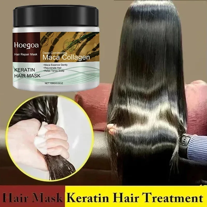 Hair Mask Collagen Keratin Oil Control Frizz Damaged Repair Moisturizer Conditioner Hair Care