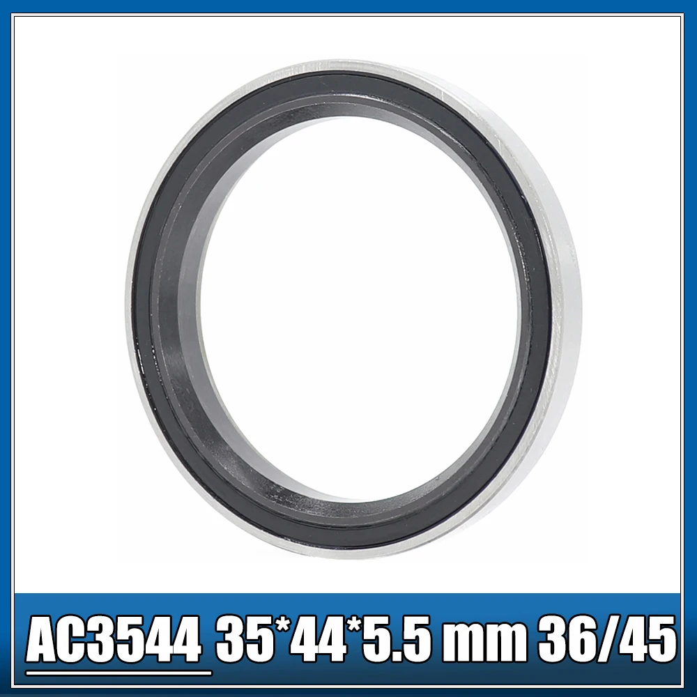 Jeu de roulements de casque de vélo, AC3544, AC3344, acier chromé, cône supérieur et inférieur, ACB, résistant à 5.5, 35x44x36/45mm, 33x44x6mm, 2 pièces