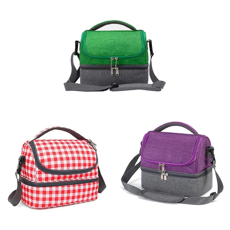 Leakproof And Reusable Thermal Insulation Lunch Bags Office Picnic