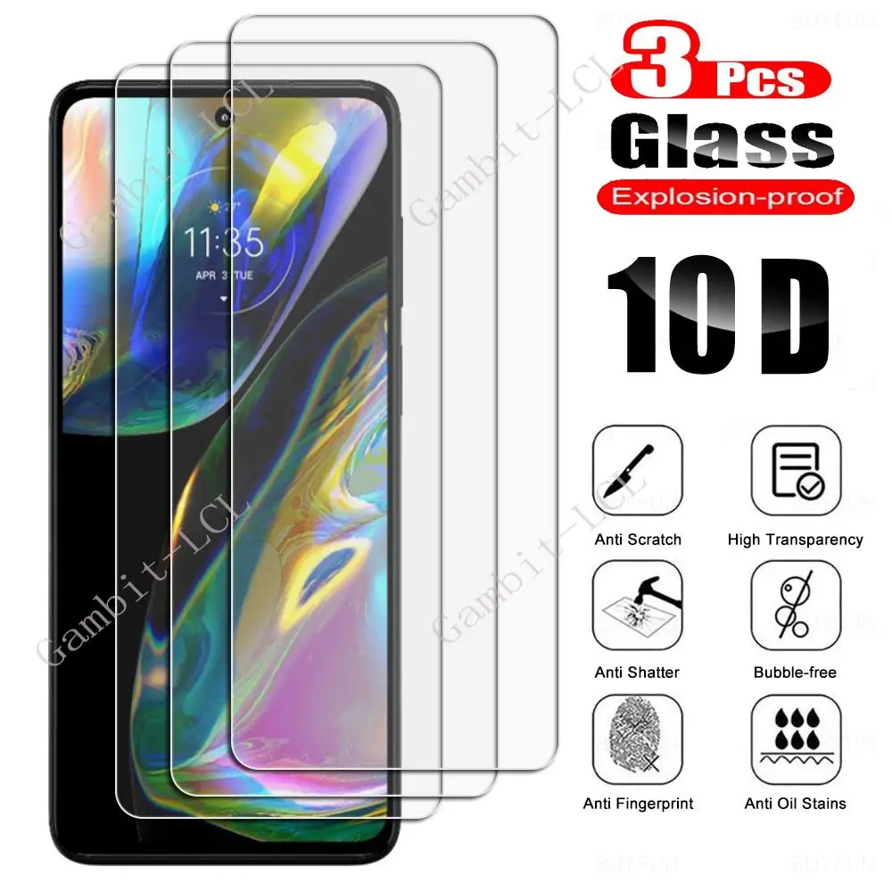 

Закаленное защитное стекло для Motorola Moto E32 E32s G22 G42 G52 G62 5G G71s G82 E20 E30 E40 E6i G Play, Защитная пленка для экрана, 3 шт.