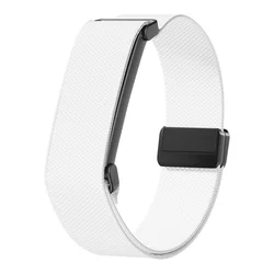 Magnetic Nylon Braided Replacement Watch Strap - Sport Loop Bracelet Wristband - GoogleFitbit Air (White)