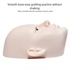 New Silicone Mannequin Heads Lash Tech Practice Heads with 3 layers lashes eyelash head model for Eyelash Extension Training 4